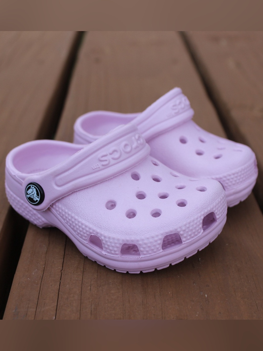 Crocs Light Purple Toddler Classic Clogs Sz 2/3
